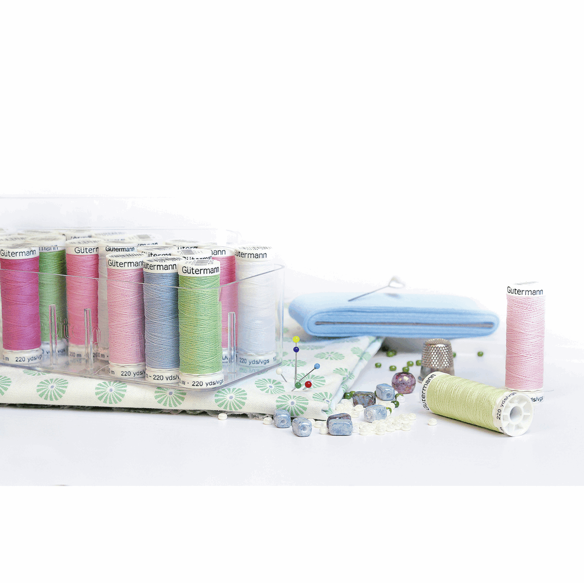 Gutermann Sewing Thread Box - up to 18 spools-DIY Kit-Jelly Fabrics