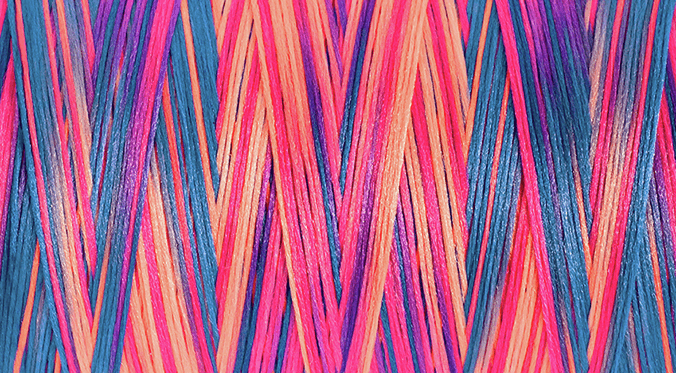 Gutermann Overlock Yarn - Bulky-Lock 80 : 1000 M Blue-Pink-Peach (9814)-Thread-Jelly Fabrics