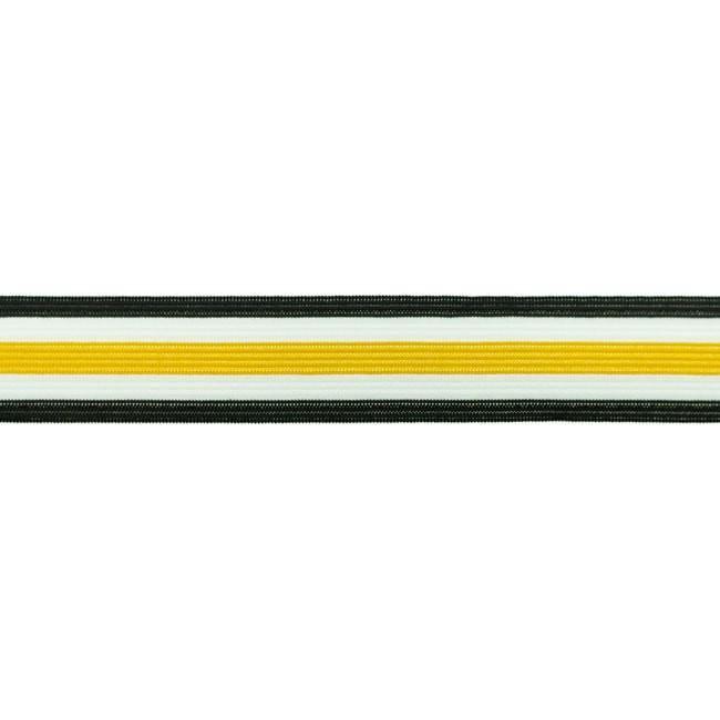Elastic - Side Stripe Ochre elastic 30mm-Elastic-Jelly Fabrics
