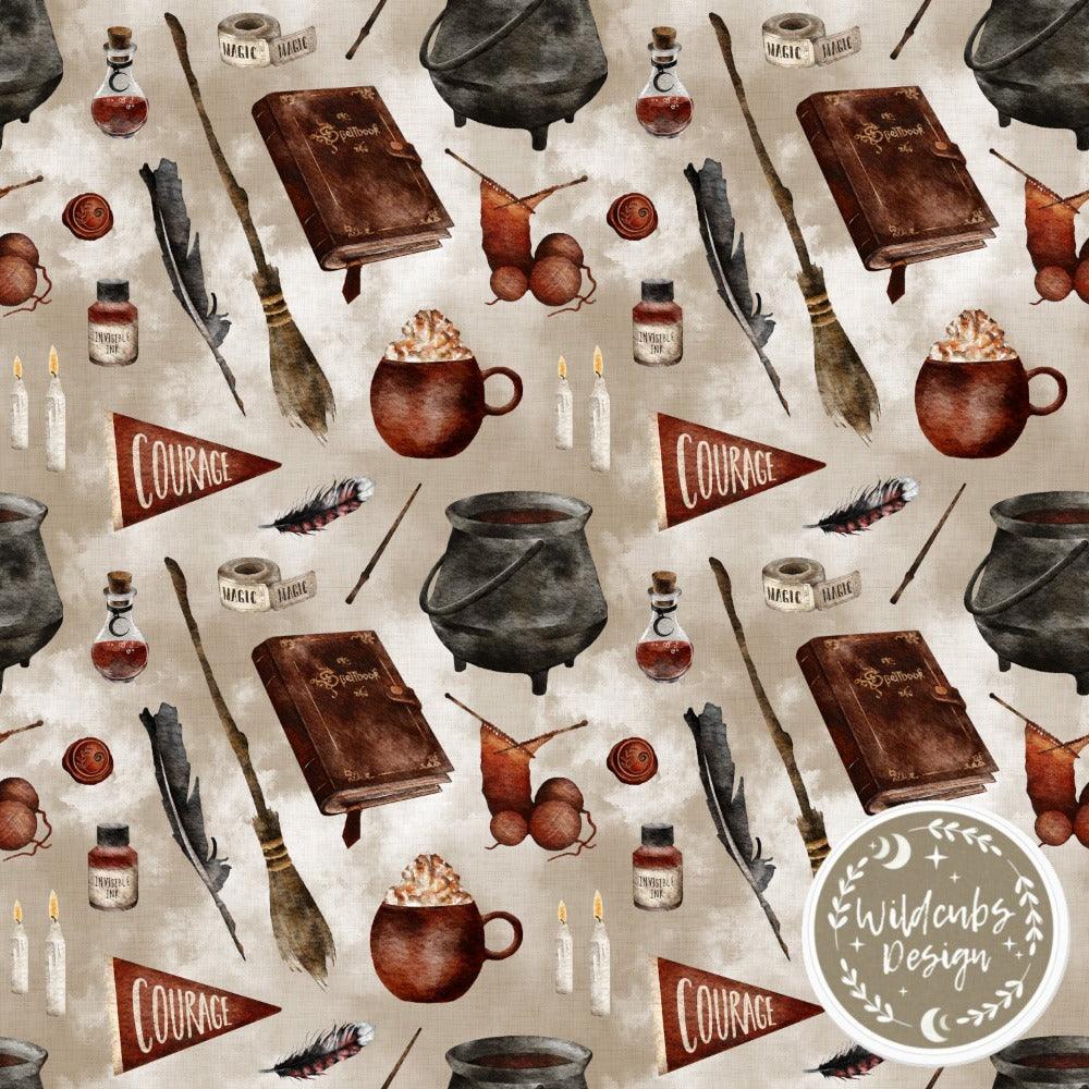 Cotton Jersey - Forever Wizardry Maroon (EXCLUSIVE)-Jersey Fabric-Jelly Fabrics