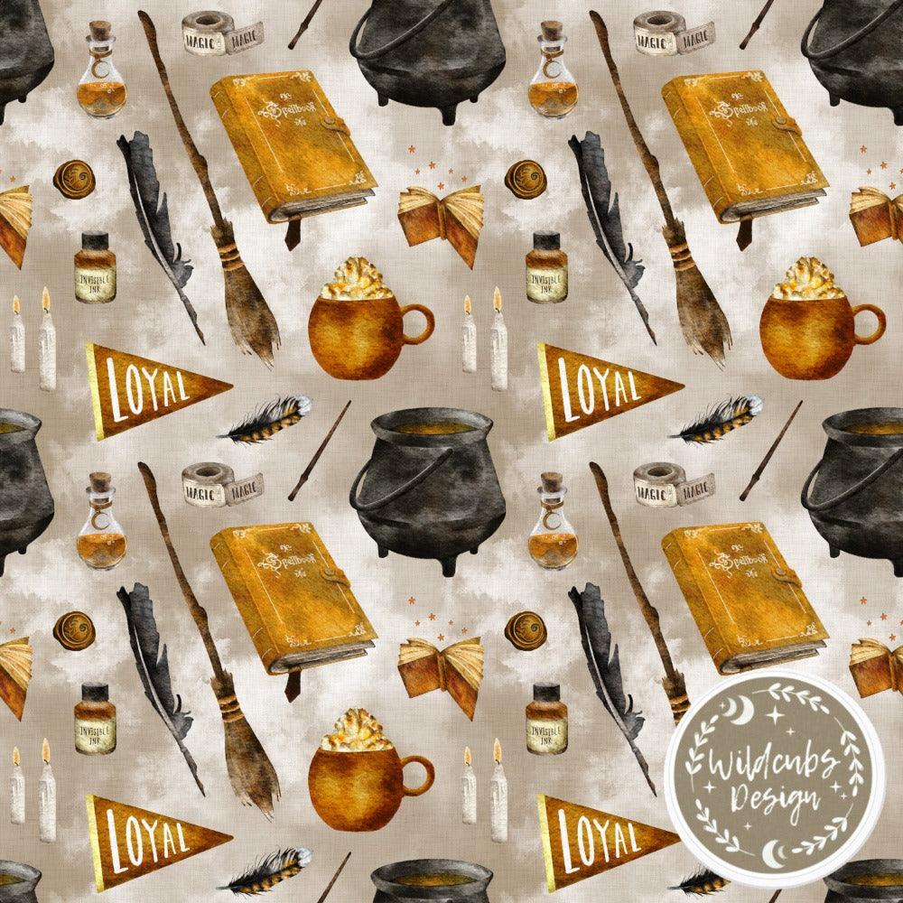 Cotton Jersey - Forever Wizardry Yellow (EXCLUSIVE)-Jersey Fabric-Jelly Fabrics