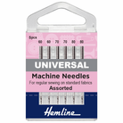 Hemline Sewing Machine Needles - Universal - Mixed Fine (pack of 6)-Accessories-Jelly Fabrics