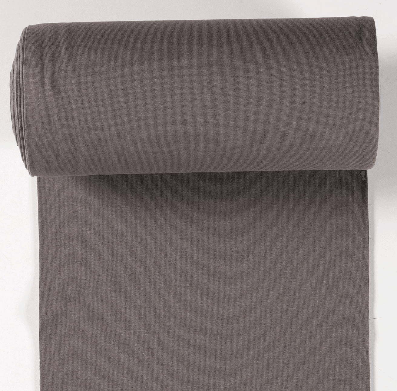 Tubular Ribbing - Dark Taupe-Rib Knit-Jelly Fabrics