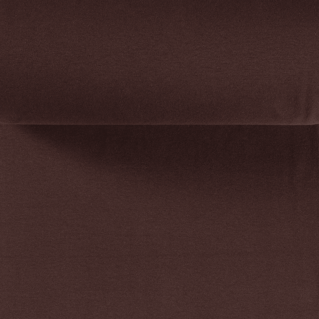 Rib Knit - Dark Brown tubular ribbing-Rib Knit-Jelly Fabrics