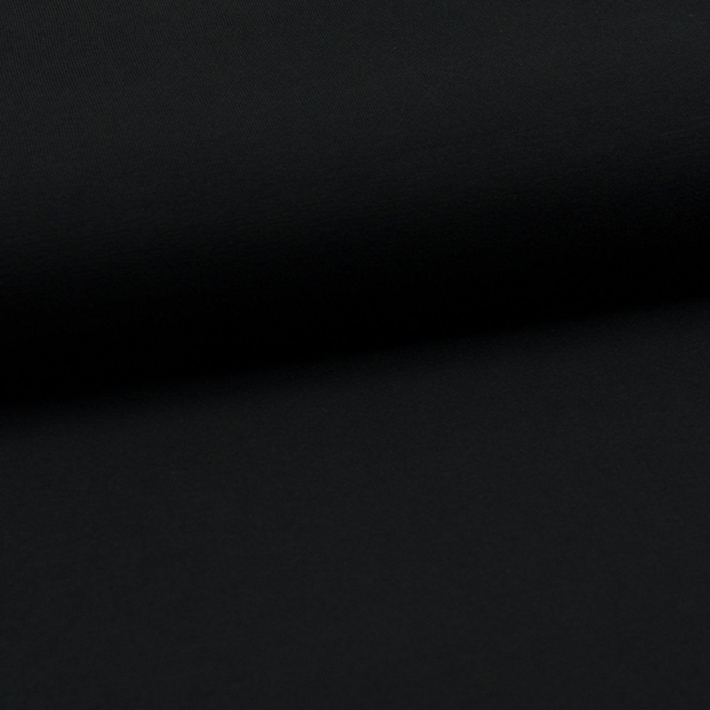 Bamboo Jersey - Black-Jersey Fabric-Jelly Fabrics
