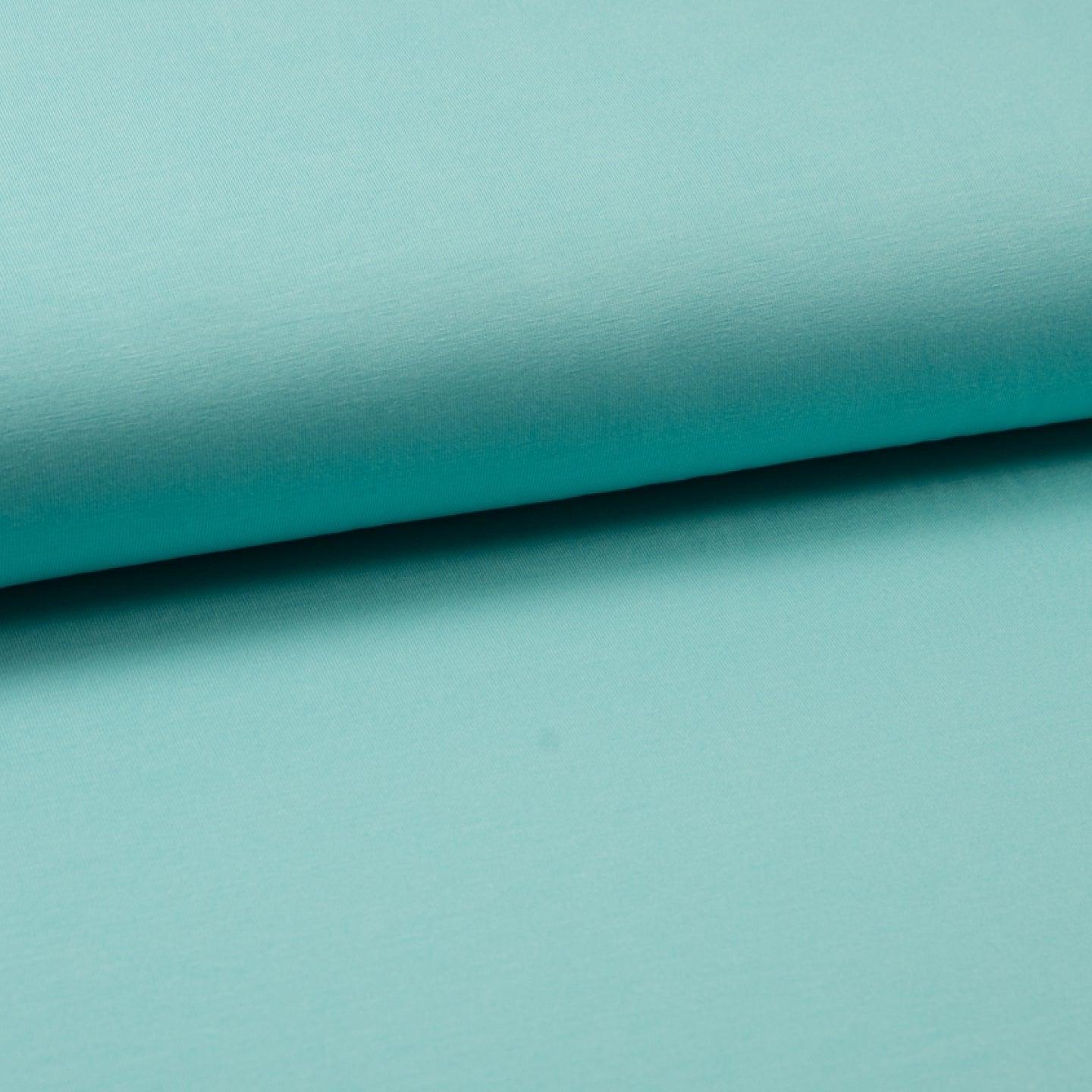 Bamboo Jersey - Turquoise-Jersey Fabric-Jelly Fabrics
