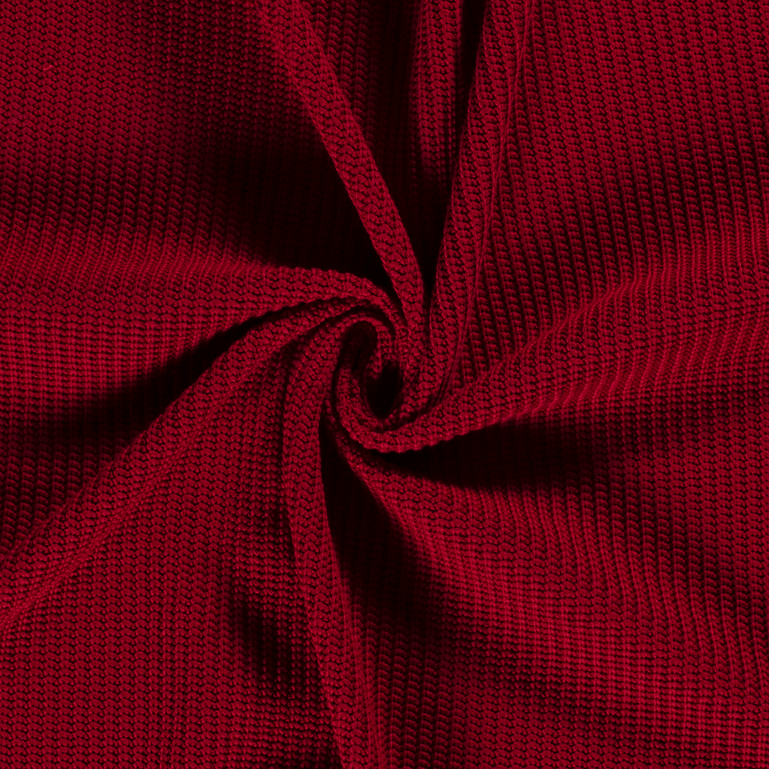 Chunky Knit Fabric - Dark Red-Rib Knit-Jelly Fabrics