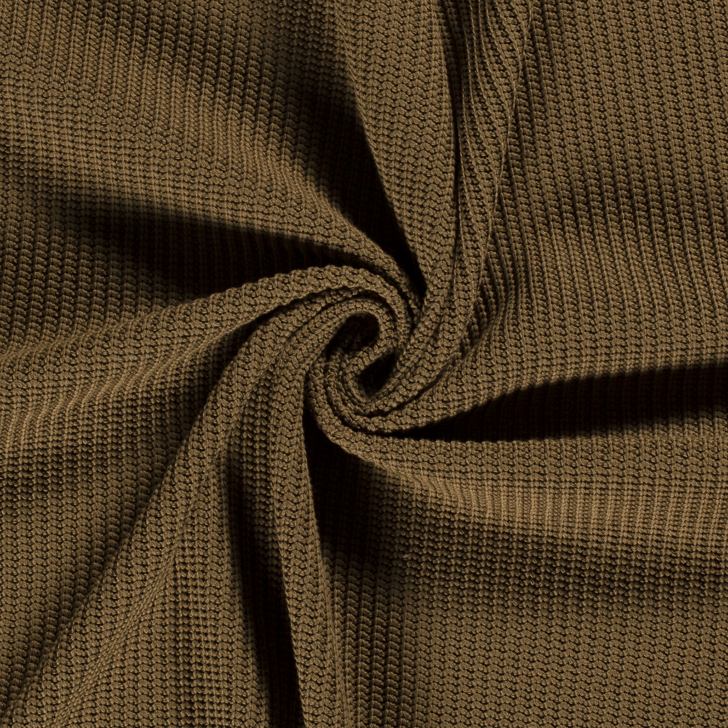 Chunky Knit Fabric - Khaki-Rib Knit-Jelly Fabrics
