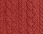 Cable Knit Jersey - Solid in Brick Red-Jacquard-Jelly Fabrics