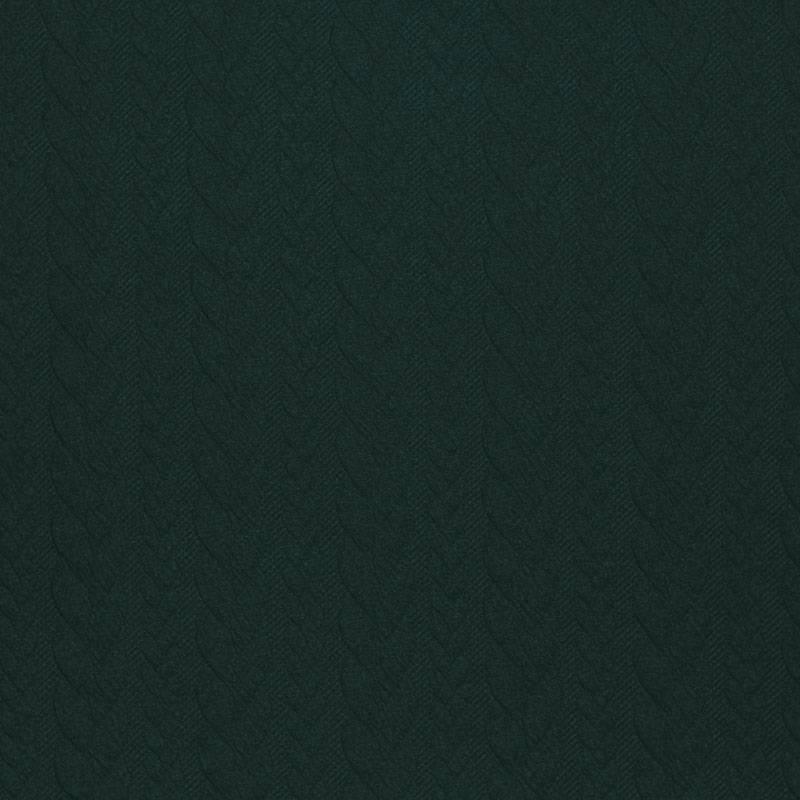 Cable Knit Jersey - Dark Green-Jacquard-Jelly Fabrics