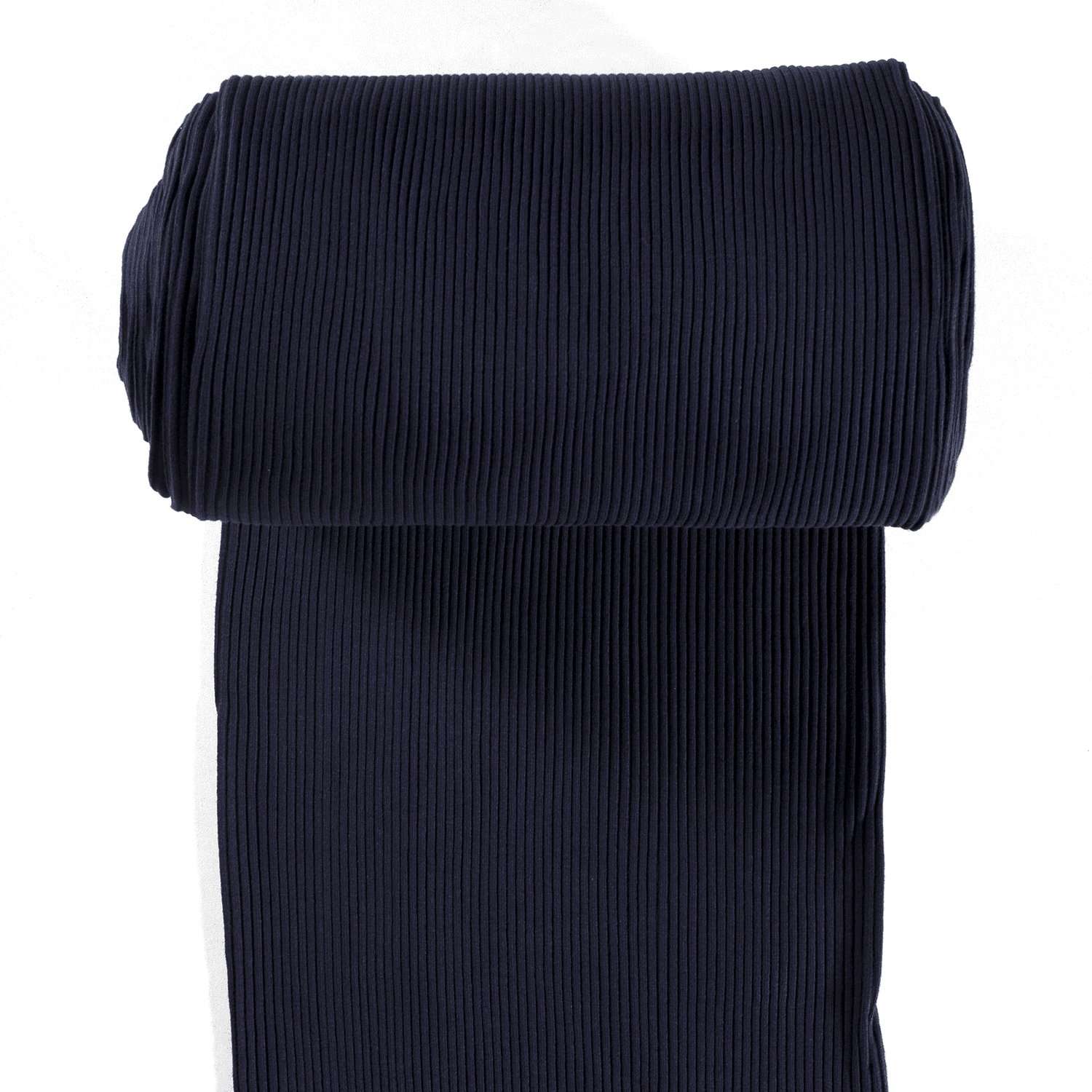 Chunky Tubular Ribbing - Navy Blue-Rib Knit-Jelly Fabrics