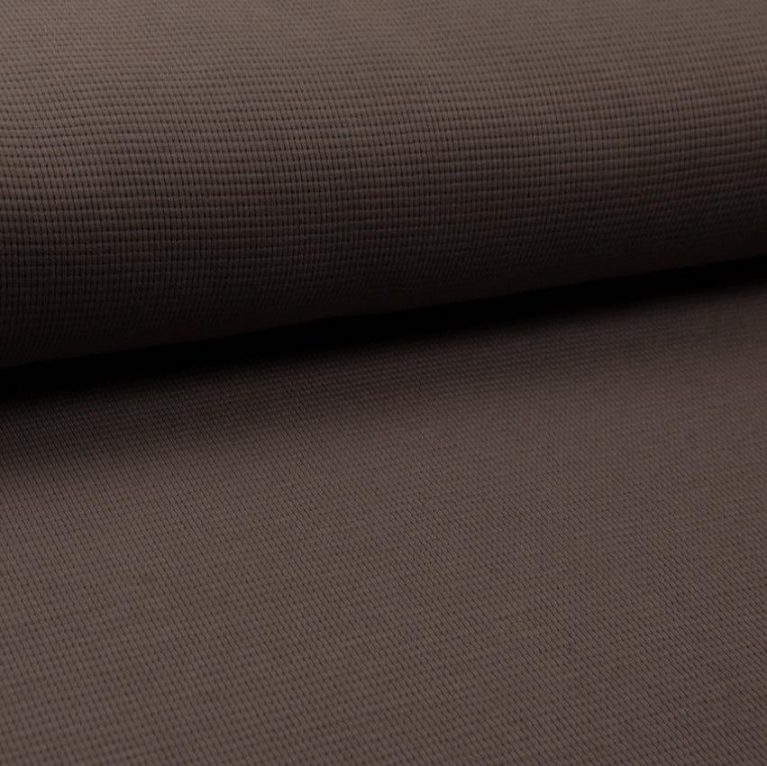 Waffle Jersey - Dusty Brown-Jersey Fabric-Jelly Fabrics