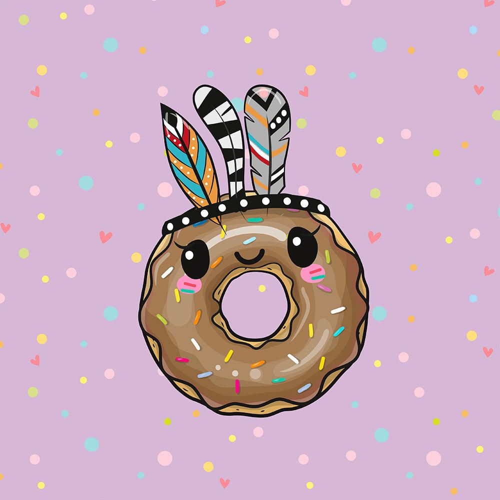 French Terry Panel - Boho Doughnut-French Terry Panel-Jelly Fabrics