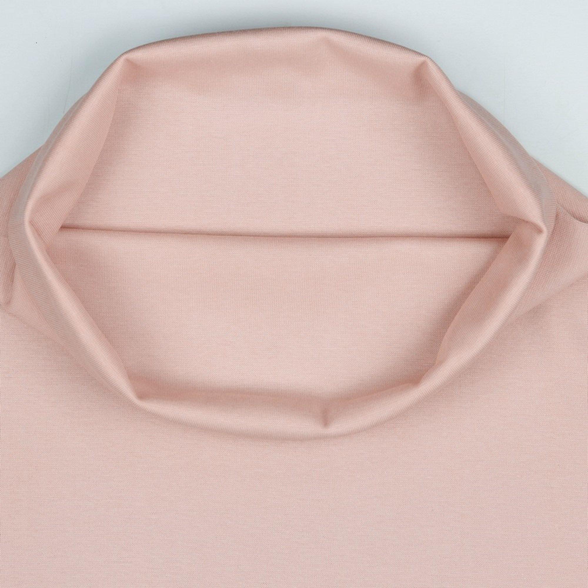 Organic Rib Knit - Light Mauve tubular ribbing-Organic Rib Knit-Jelly Fabrics