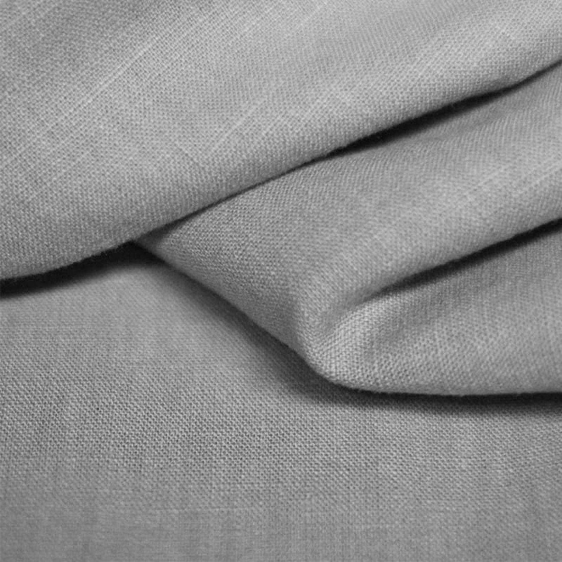 Linen Fabric - Solid in Light Grey-Linen-Jelly Fabrics
