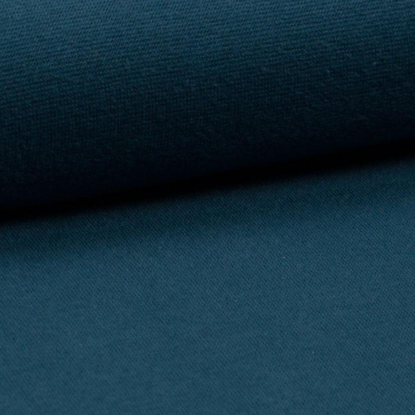 Organic Tubular Ribbing - Petrol-Organic Rib Knit-Jelly Fabrics