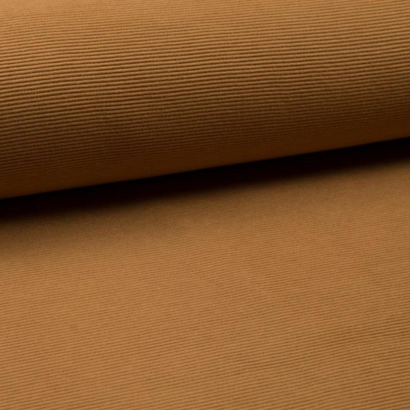 Ottoman Jersey Fabric - Caramel-Jersey Fabric-Jelly Fabrics