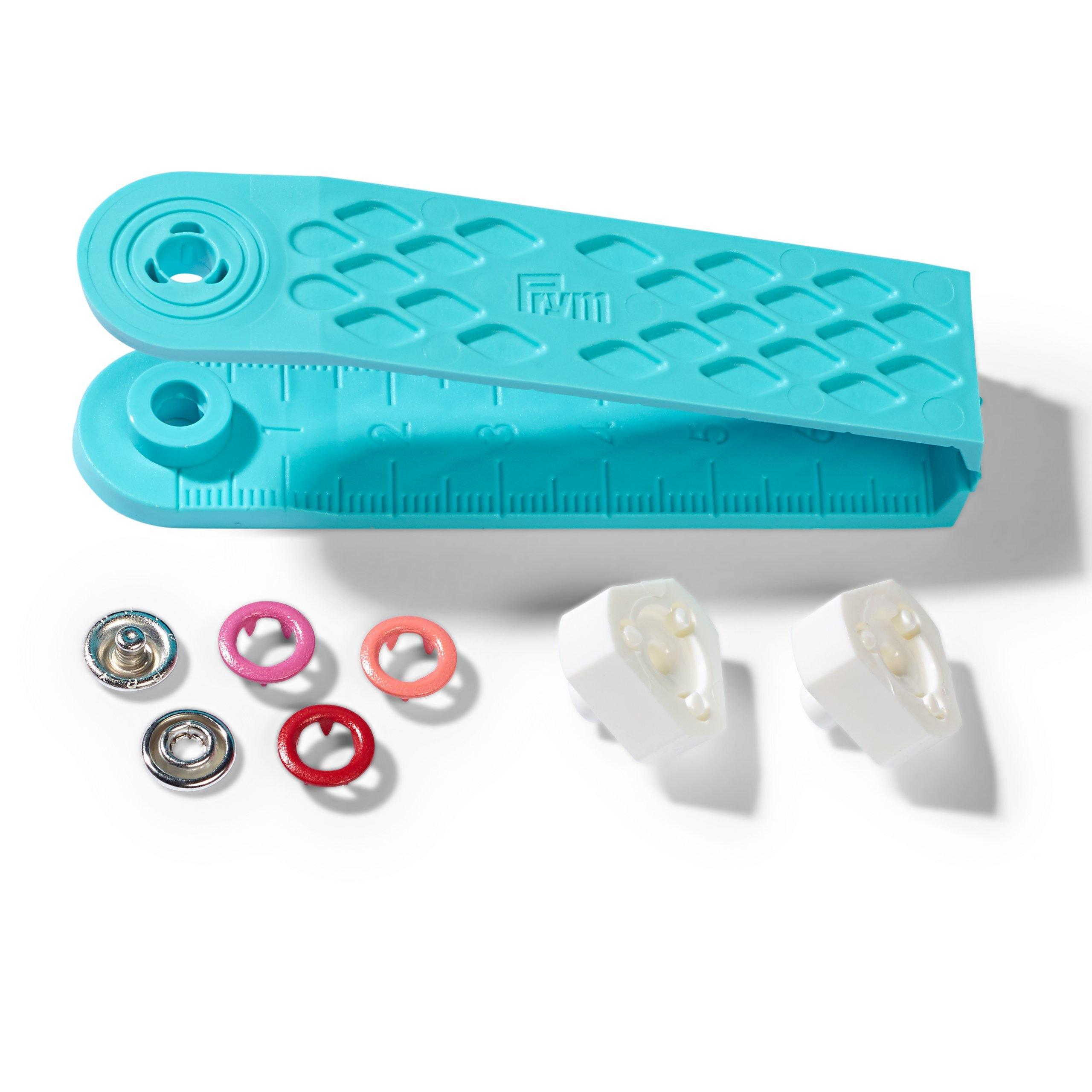 Non-sew 8mm Press Fasteners for Jersey (Red) and Processing Tool Set-Jelly Fabrics