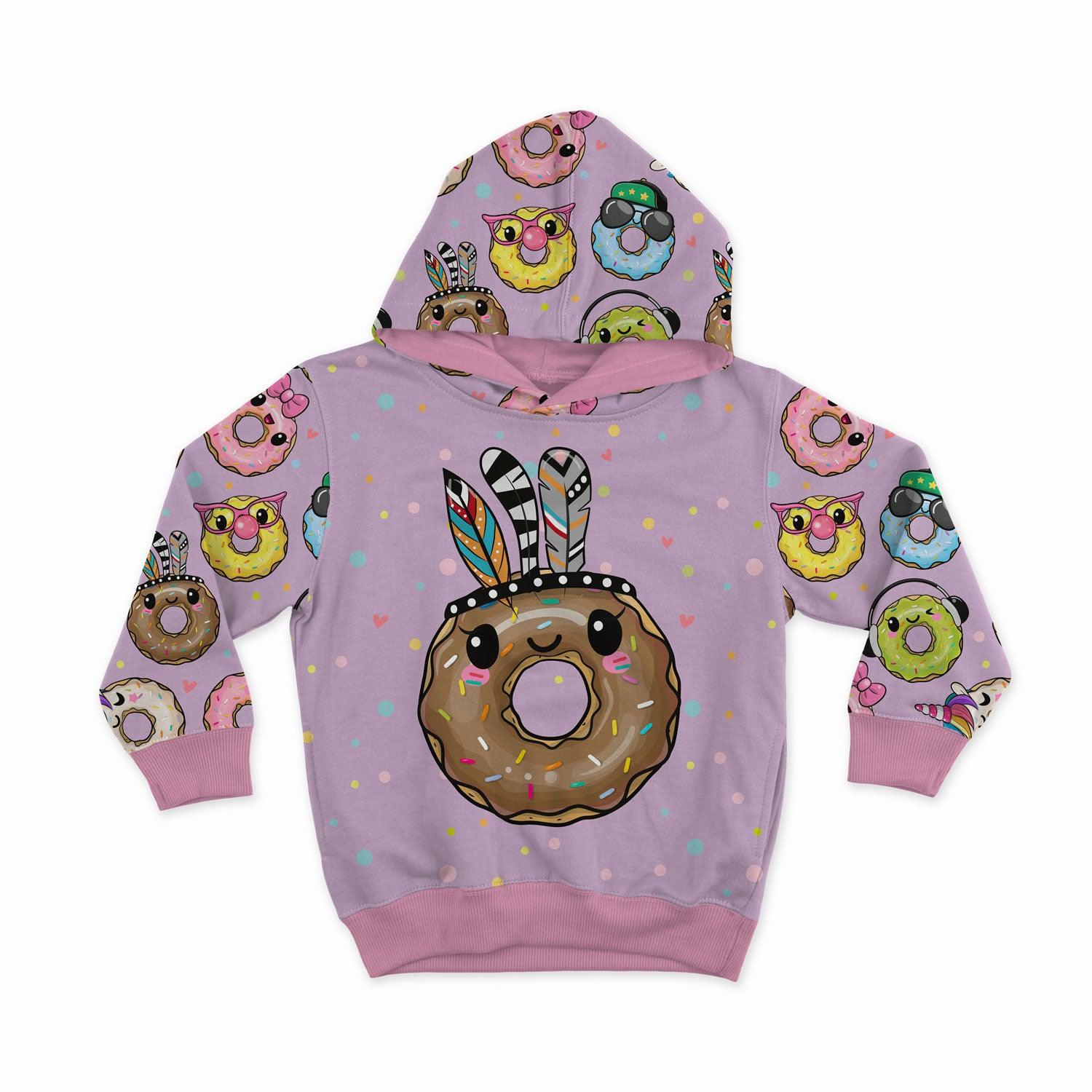 French Terry Panel - Boho Doughnut-French Terry Panel-Jelly Fabrics