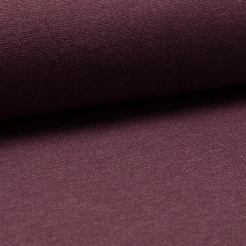 Tubular Ribbing / Cuffing - Bordeaux Melange-Rib Knit-Jelly Fabrics