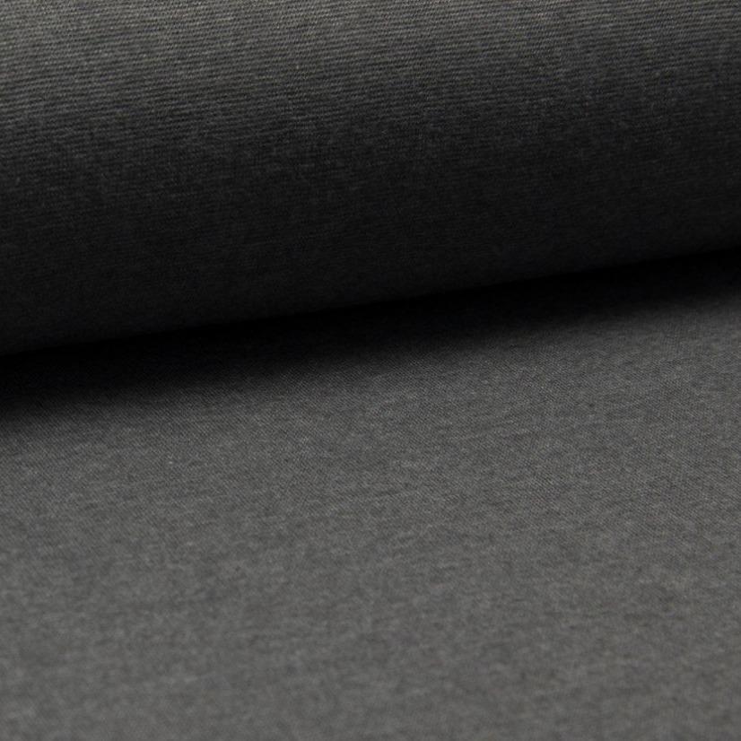 Tubular Rib Knit - Dark Grey Melange ribbing-Rib Knit-Jelly Fabrics