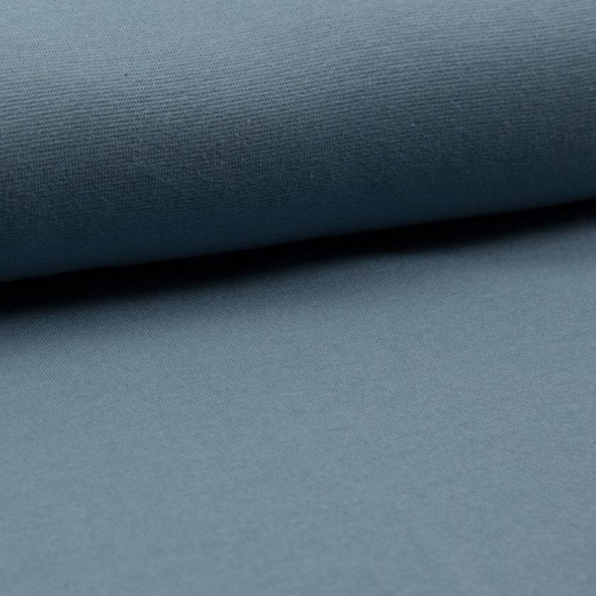 Organic Tubular Ribbing - Dusty Blue-Organic Rib Knit-Jelly Fabrics