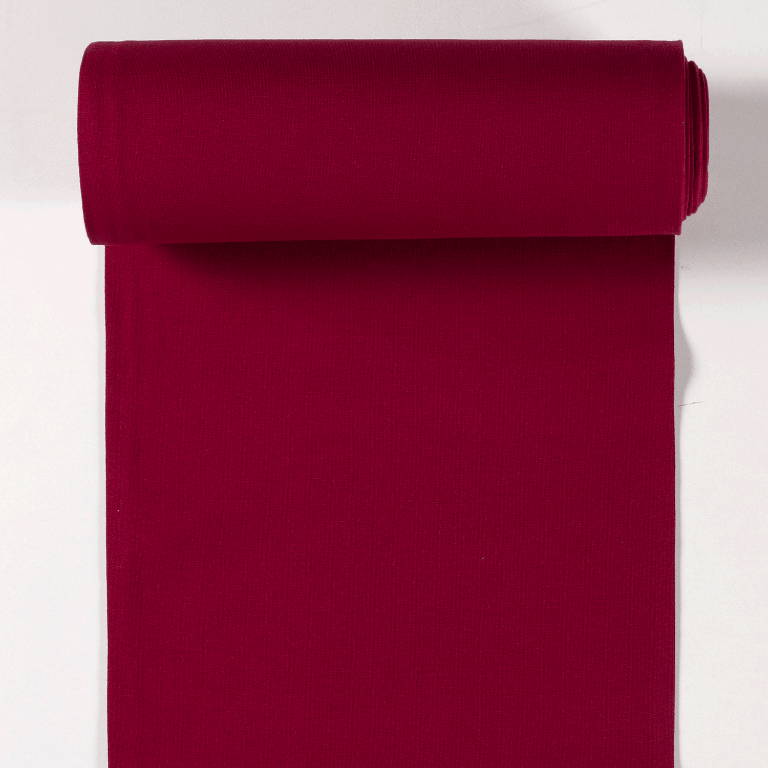 Rib Knit - Raspberry tubular ribbing-Rib Knit-Jelly Fabrics