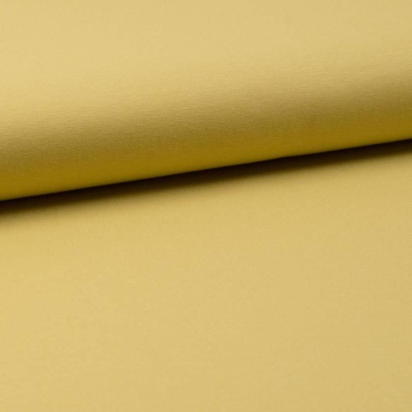 Organic Jersey Fabric - Solid Dusty Yellow-Organic Jersey-Jelly Fabrics