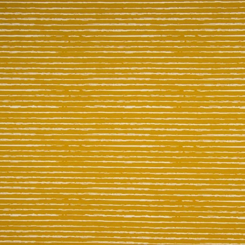 Cotton Jersey - Stripes in Ochre-Jersey Fabric-Jelly Fabrics