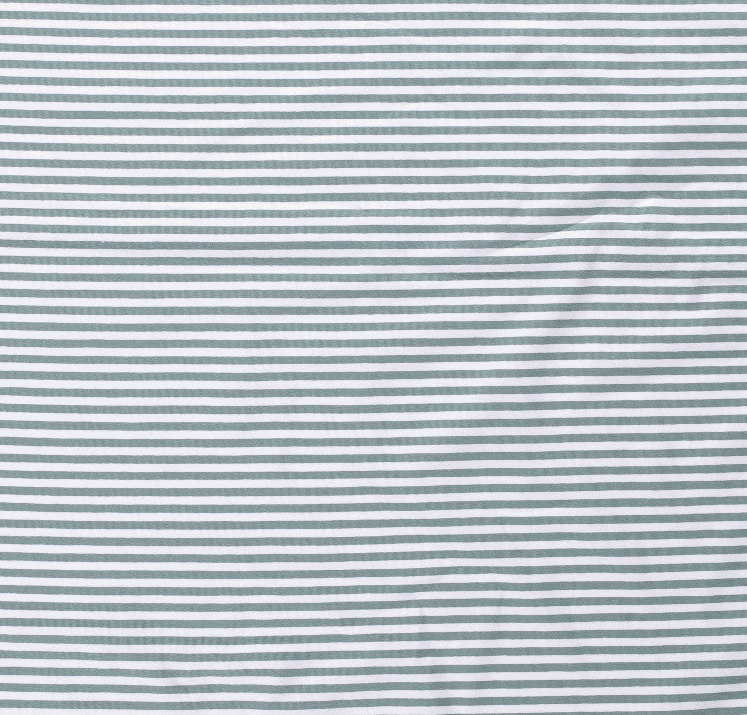 Cotton Jersey - Old Green and White Stripes-Jersey Fabric-Jelly Fabrics