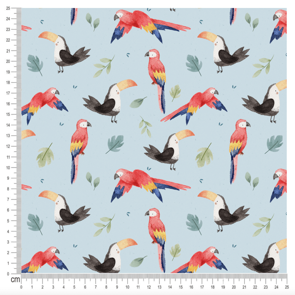 Cotton Jersey - TOCO in Sky (EXCLUSIVE)-Jersey Fabric-Jelly Fabrics