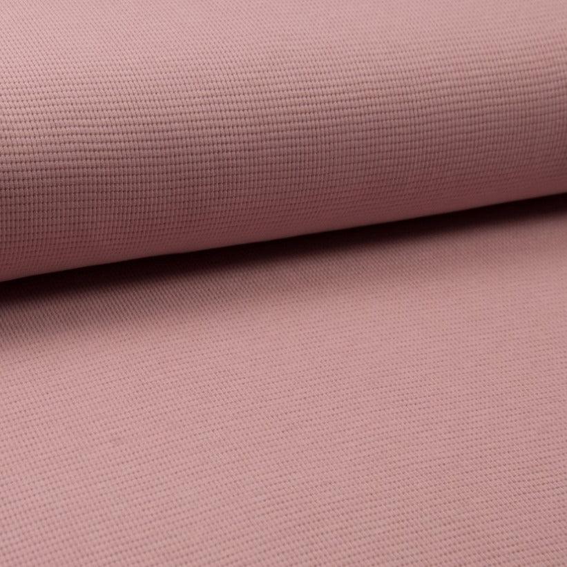 Waffle Knit - Dusty Rose-Jersey Fabric-Jelly Fabrics