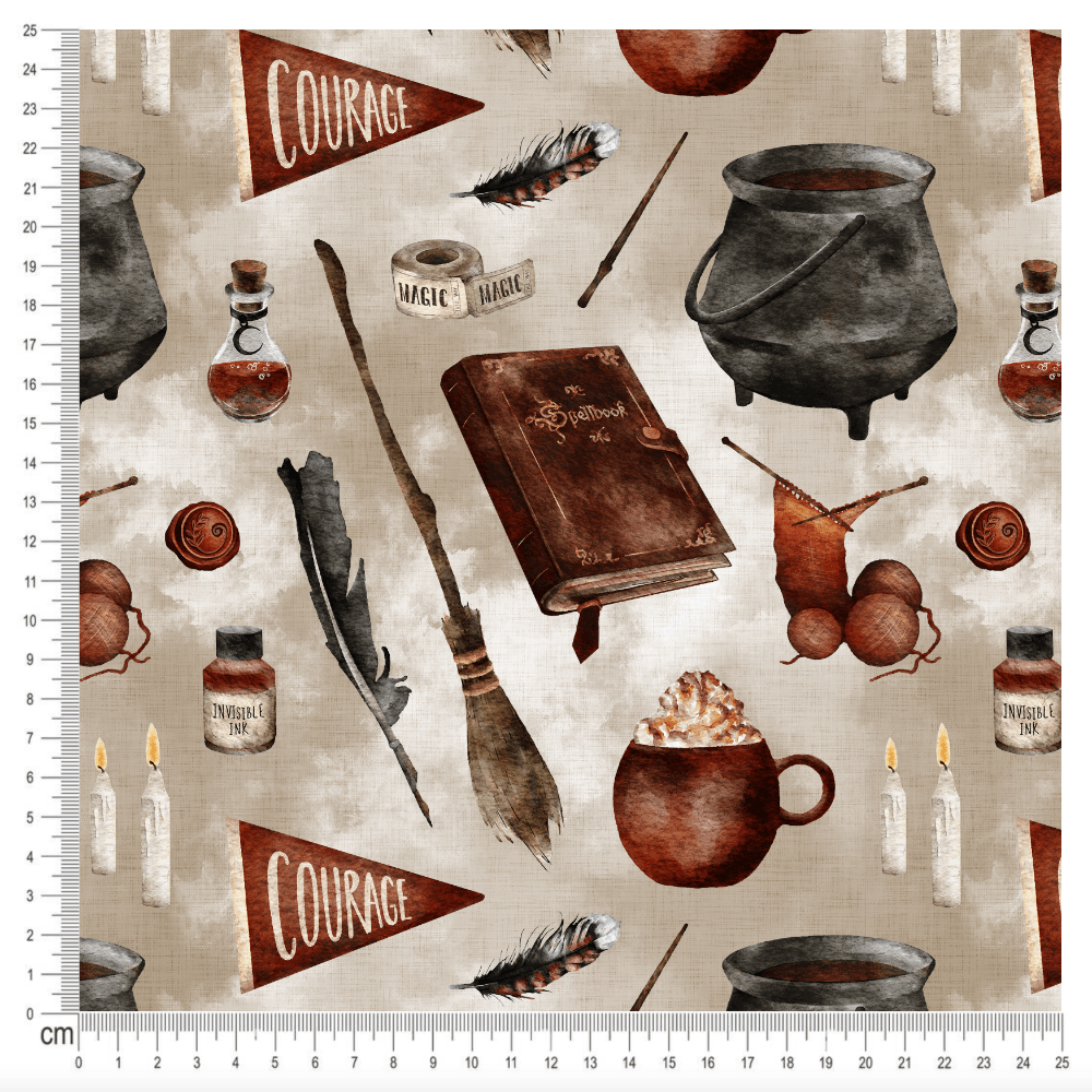 Cotton Jersey - Forever Wizardry Maroon (EXCLUSIVE)-Jersey Fabric-Jelly Fabrics