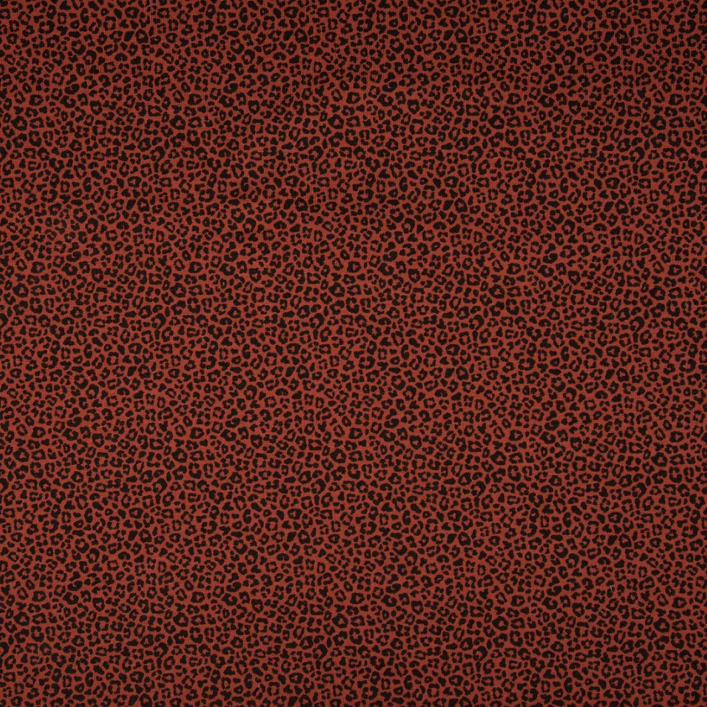 Cotton Jersey - Mini Leopard Spots Rust-Jersey Fabric-Jelly Fabrics
