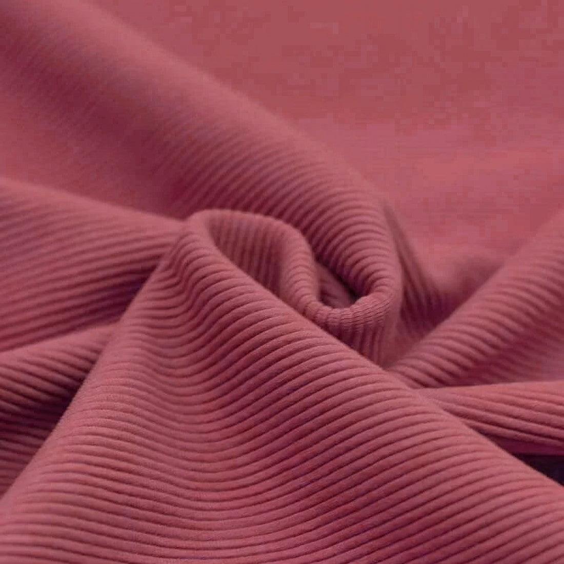 Ribbed Jersey - Raspberry-Jersey Fabric-Jelly Fabrics