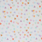 Colorful heart pattern jersey fabric