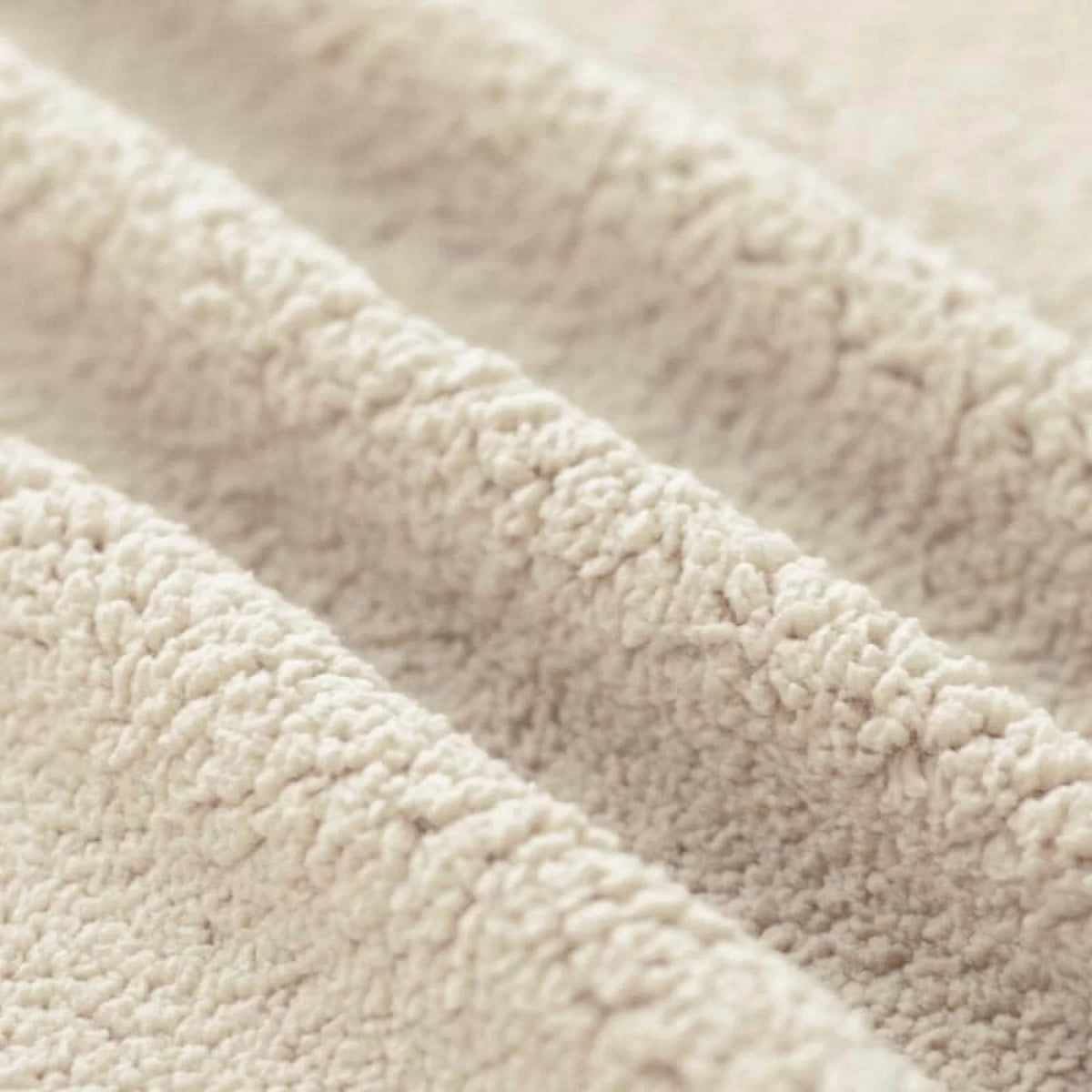 Curly Teddy Fabric - Solid in Natural | Jelly Fabrics – Jelly Fabrics Ltd