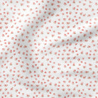 Blossom in White floral fabric for arts and crafts
