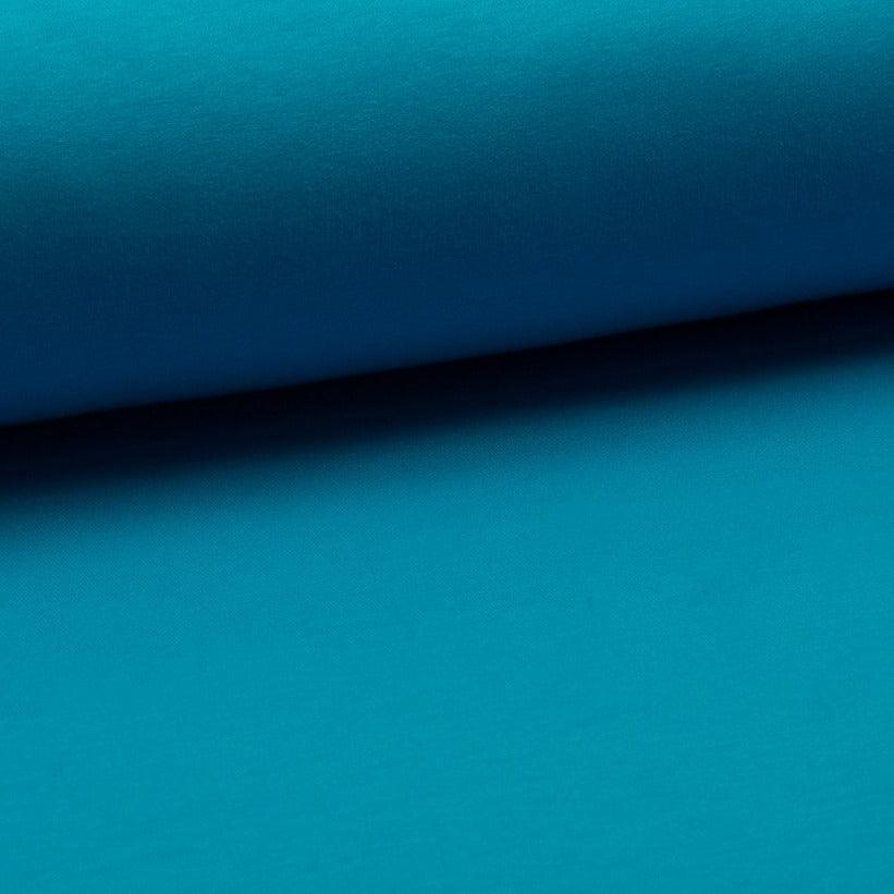Brushed French Terry - Solid Aqua-French Terry-Jelly Fabrics
