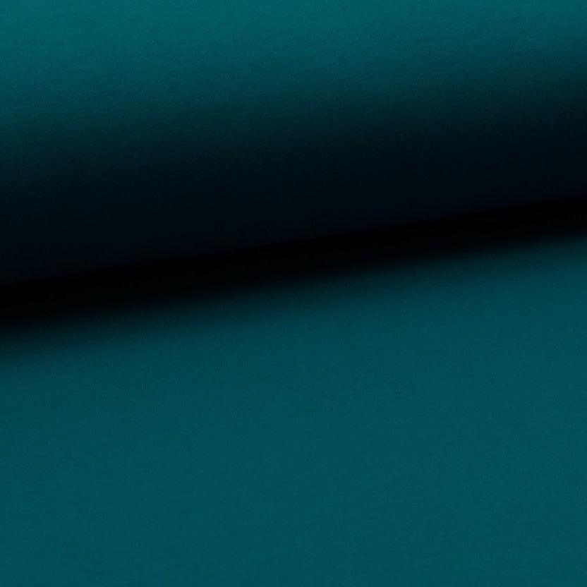 Brushed French Terry - Solid Petrol-French Terry-Jelly Fabrics