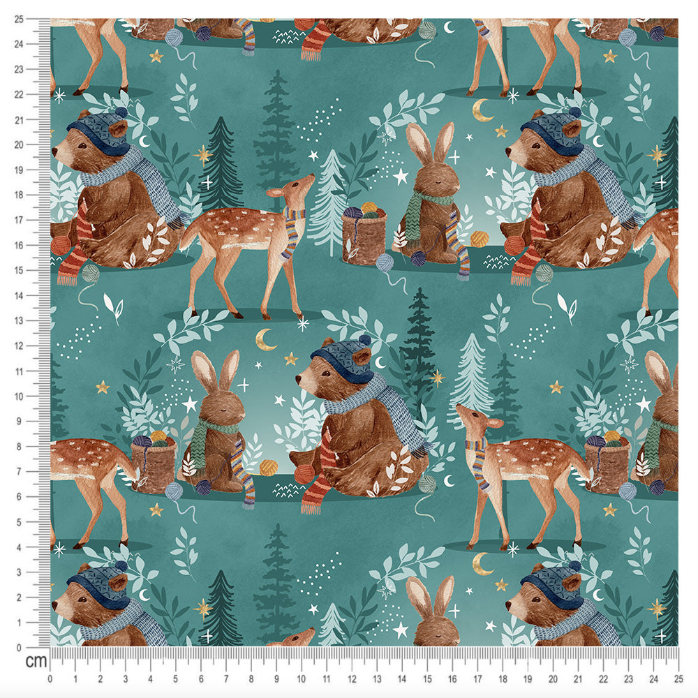 Jersey Fabric Knit and Natter in Teal Jelly Fabrics Jelly Fabrics Ltd