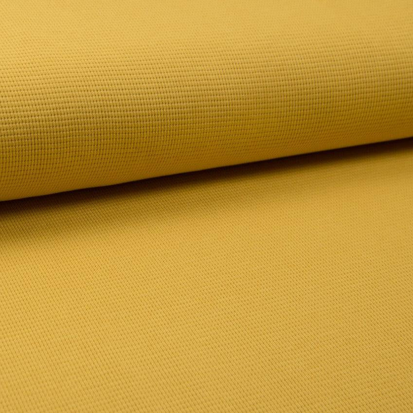 Waffle Knit - Yellow-Jersey Fabric-Jelly Fabrics