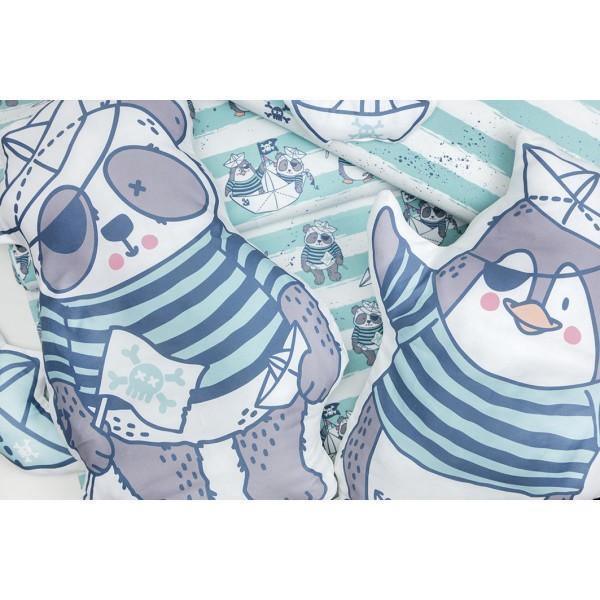 CUT & SEW - DIY Kit for One Pirate Penguin Cushion-DIY Kit-Jelly Fabrics