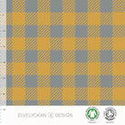 Organic Jersey Fabric - Plaid in Gold by Elvelyckan Design-Organic Jersey-Jelly Fabrics