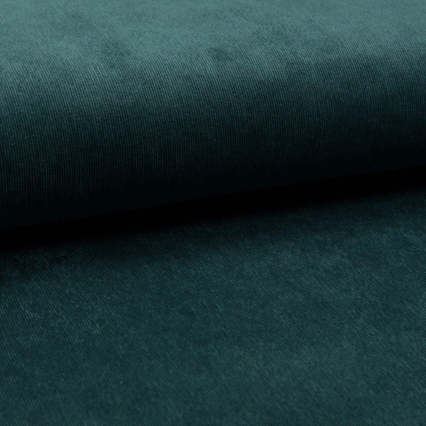 21 wale Corduroy - Solid Petrol Green - Jelly Fabrics Ltd