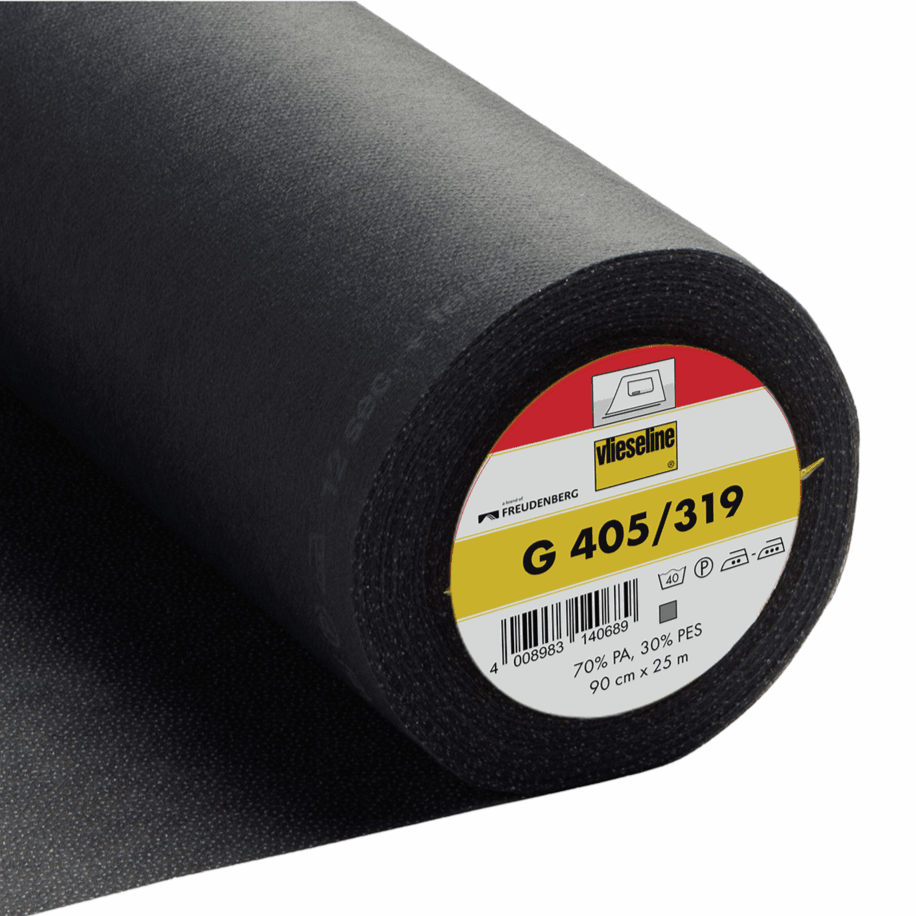 Vlieseline Iron-On Fusible Interfacing - Medium-weight Standard G405 (Black)-Interfacing-Jelly Fabrics
