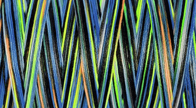 Gutermann Overlock Yarn - Bulky-Lock 80 : 1000 M Black-Blue-Green (9858)-Thread-Jelly Fabrics