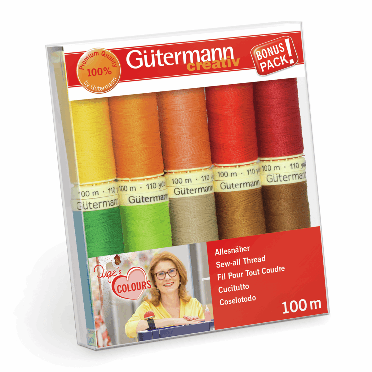 Gutermann Sew-All Thread Set - Assorted (10x 100M)-DIY Kit-Jelly Fabrics