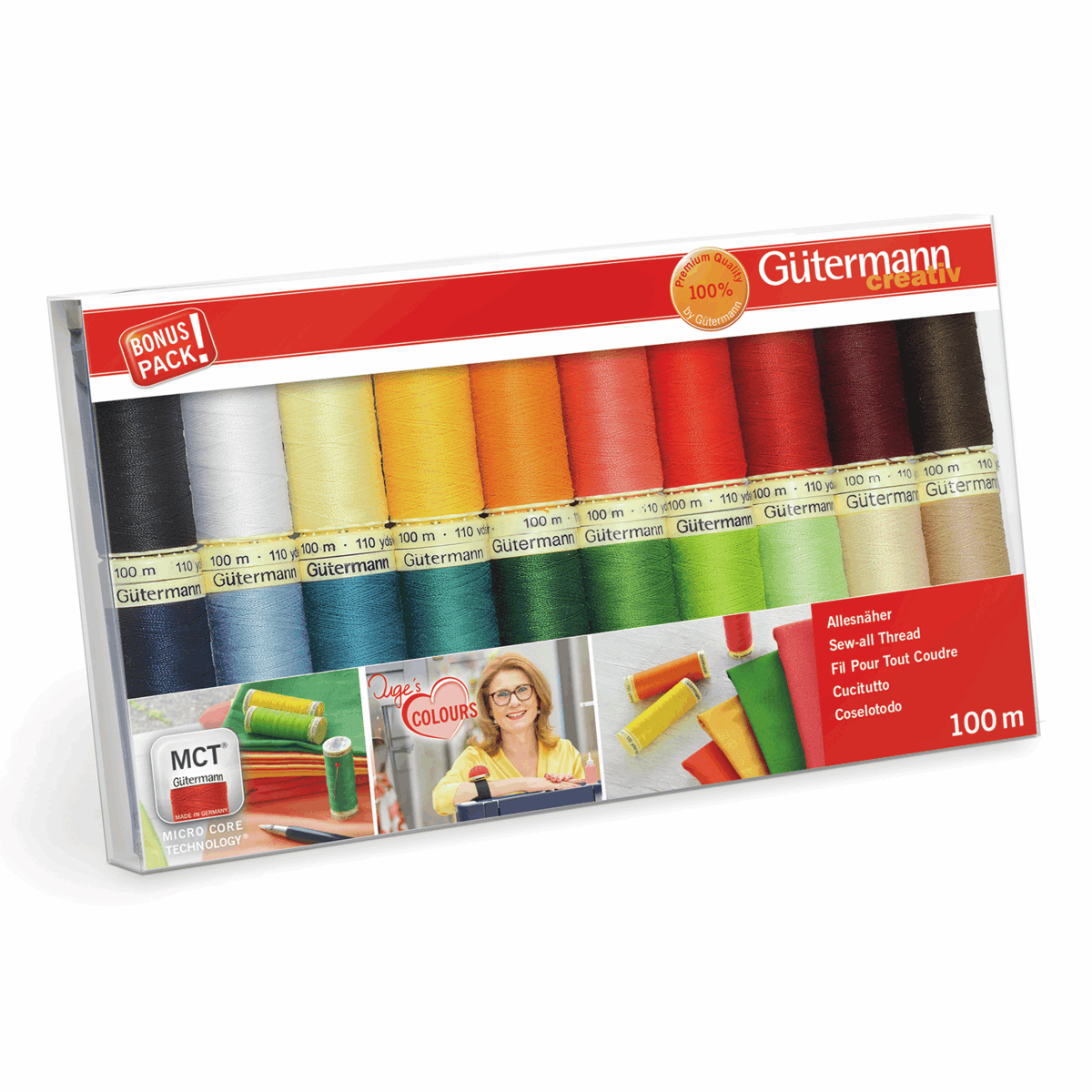 Gutermann Sew-All Thread Set - Assorted (20x 100M)-DIY Kit-Jelly Fabrics