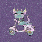 Sweatshirt Knit Panel - Baby Dragon-French Terry Panel-Jelly Fabrics